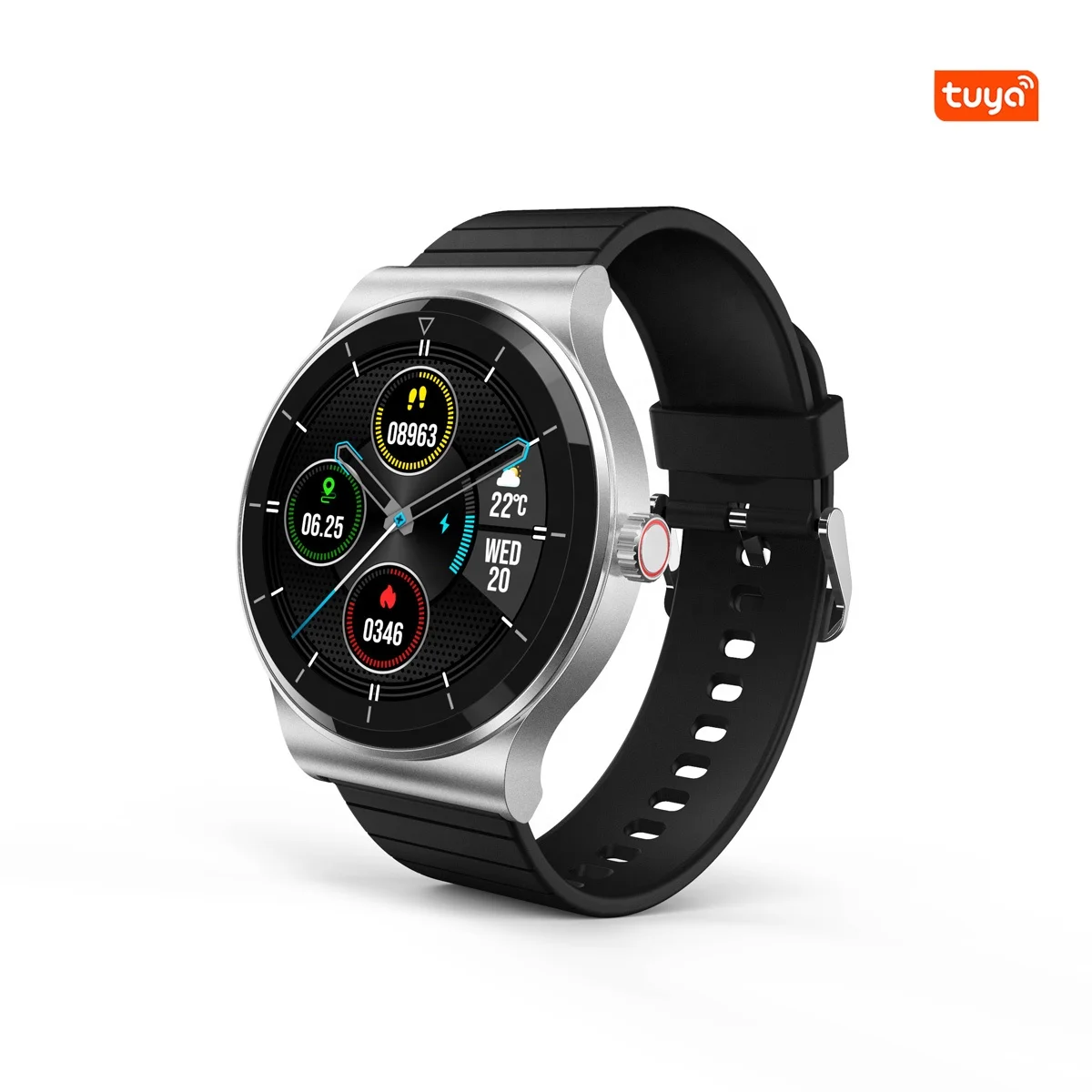 

FT02 Online Internet Of Things TUYA APP Temperature Waterproof Heart Rate And Blood Pressure IP68 Smart Watch