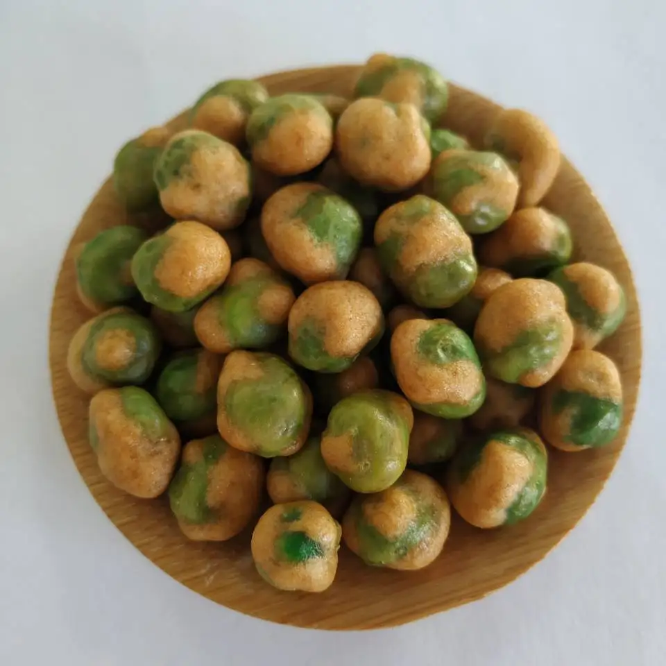 
Certificated roasted soy sauce flavor coated green peas 