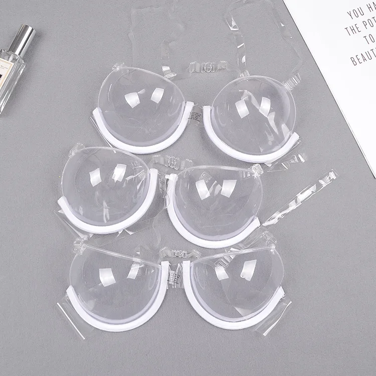 

Hot sale invisible transparent ultra-thin shoulder strap plastic bra