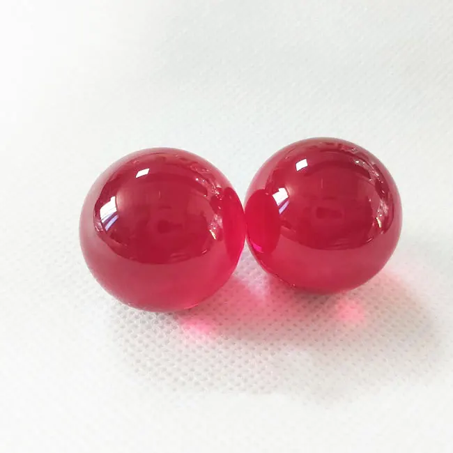 

Wholesale price Ruby sphere 3mm 4mm 5mm 6mm Synthetic Corundum Pearl Ruby Bead 5# Red Loose Gemstone Ruby Balls