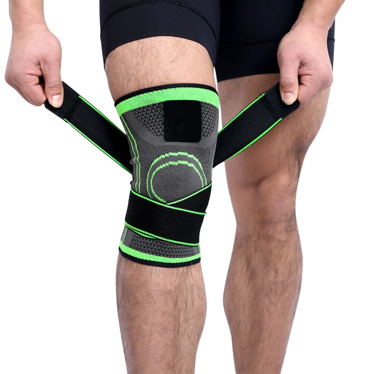 

Aolikes adjustable knee strap brace for bicycle strap on knee pads