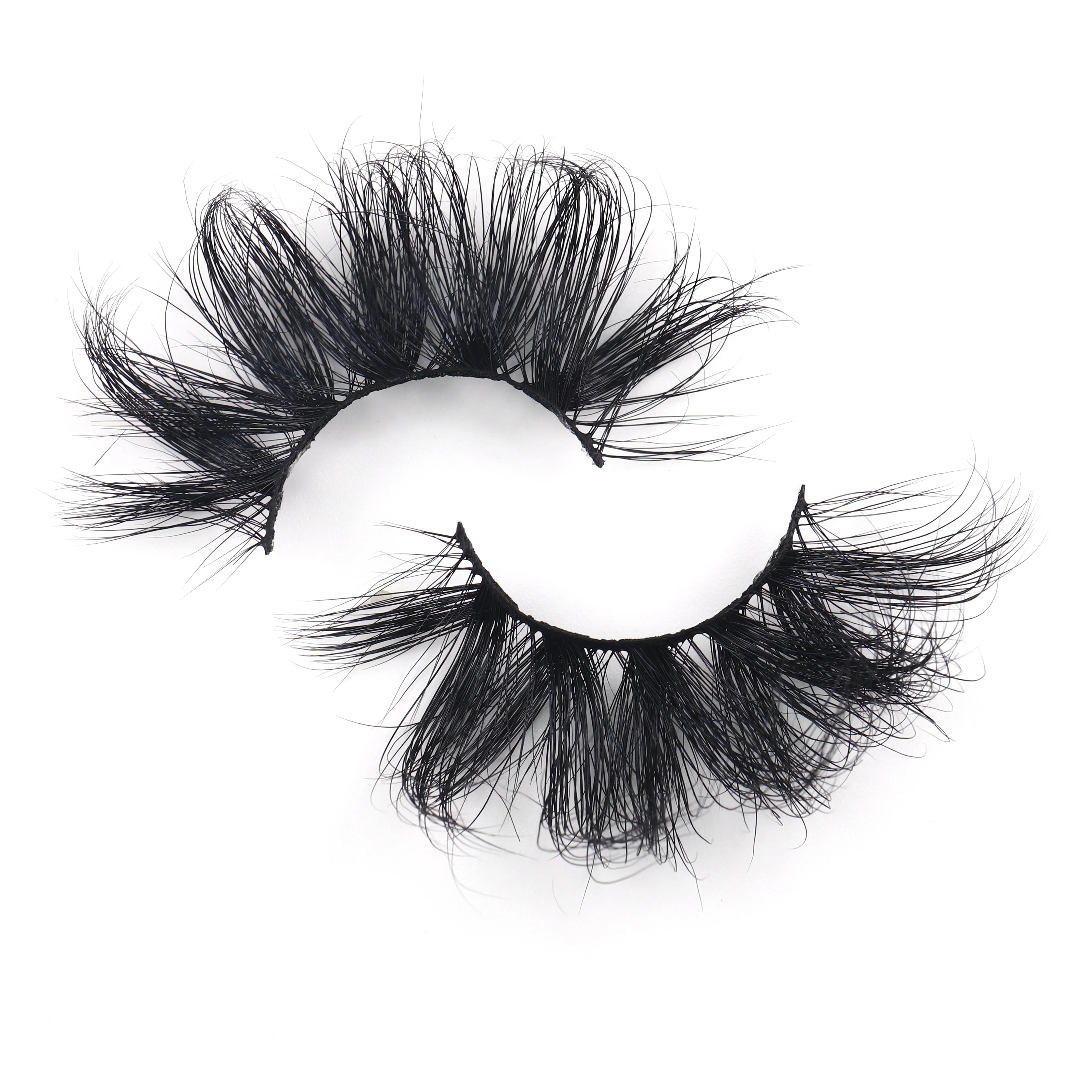 

Fluffy dramatic styles soft cotton band hot selling 25mm 3d Mink lashes