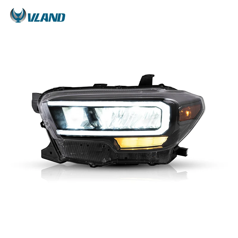 VLAND Wholesales With Breath Function Full LED Front Light 2015 2016 2017-2020 Headlights For Toyota Tacoma