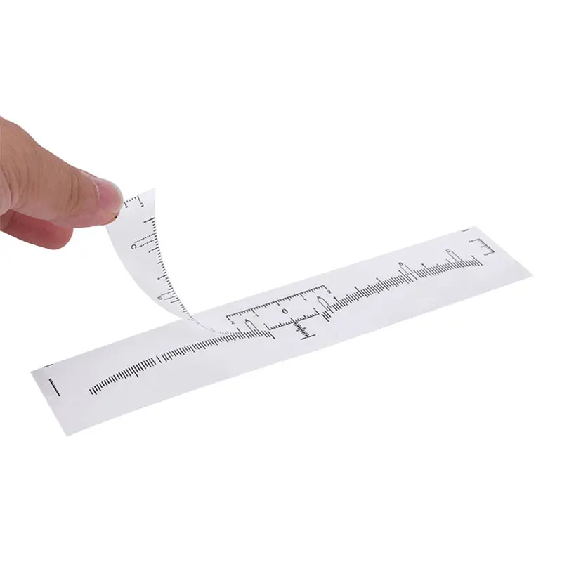 

1-1-4 disposable plastic eyebrow stencil ruler sticker, Clear color
