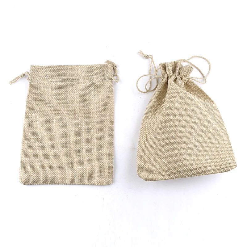 Bags Jewelry Packaging Bags Cotton Linen Gift Pouch Wedding Party Candy Storage Bag