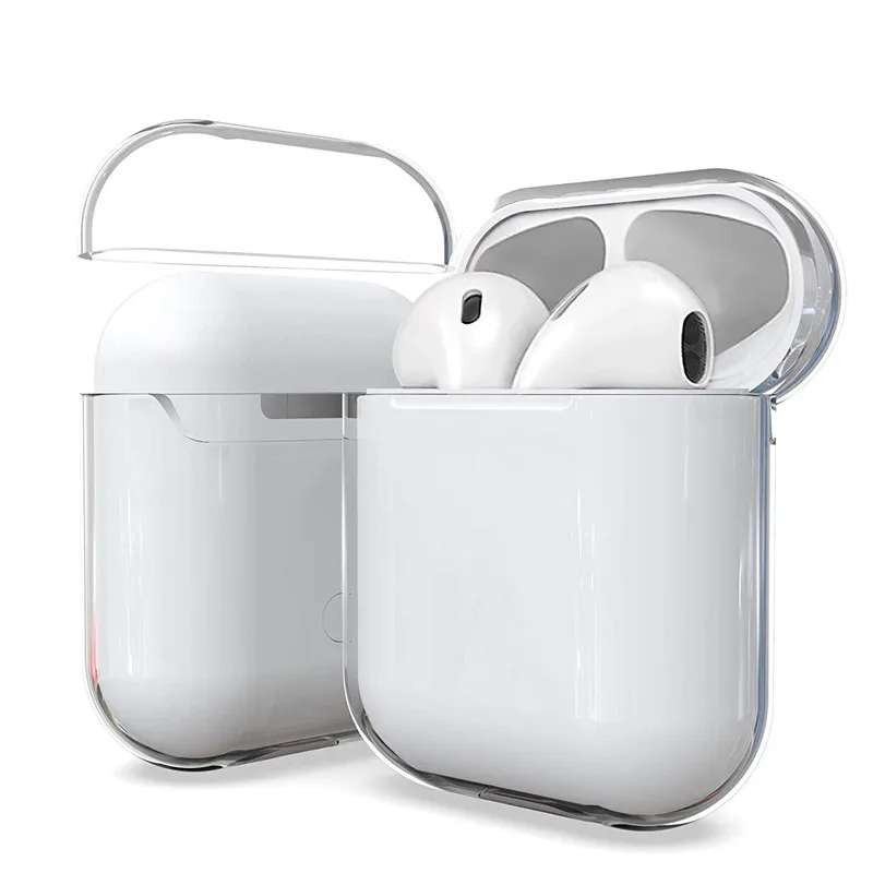 

Transparent Luxury Sports Earphone Cover For AirPods 2 1Pro PC Cases Clear Hard Case Shell Wireless Protective Cover