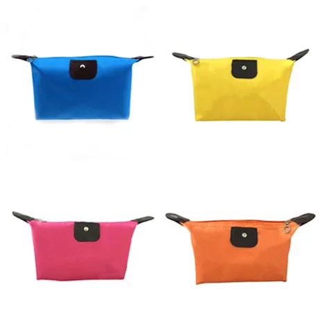 

J225 Hot-sale Fashionable Dumplings Package Cosmetic Small Custom Storage Colorful Travel Makeup Bag, Multicolor , as pic
