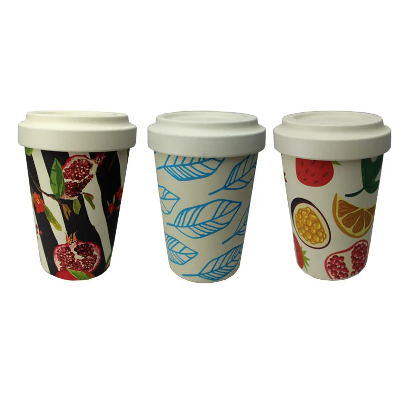 

480ml Bamboo fiber water cup Healthy environmentally friendly mug, Customized color