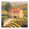 Handmade Tuscany Italian Vineyard Landscape Oil Painting for Wall Decoration