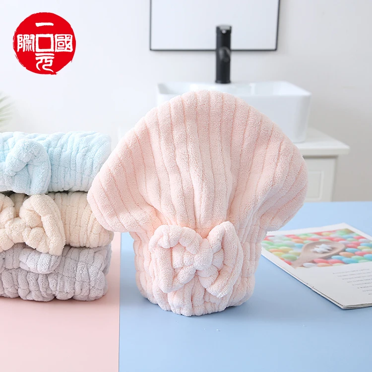 

Microfiber Shower Hair Drying Womans Girls Lady's Quick Dry Hair Hat Turban Head Wrap Bathing Towel