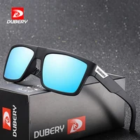 

DUBERY Brand Design Square Colorful Summer UV400 Polarized Sunglasses Men Driver Shades Male Vintage Sun Glasses For Men Oculos