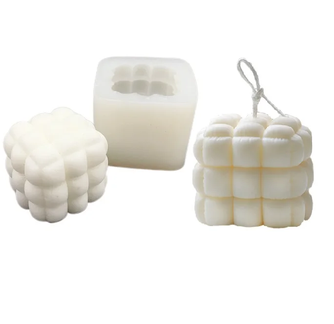 

Fusimai Square Sofa Design Candle Mould 3D Magic Cube Bubble Silicone Candle Molds