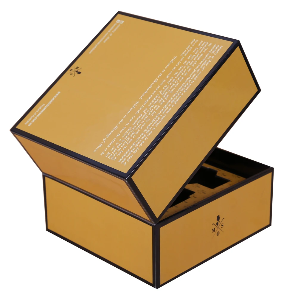 定制豪华纸箱磁性封口翻盖纸板纸盒与插入