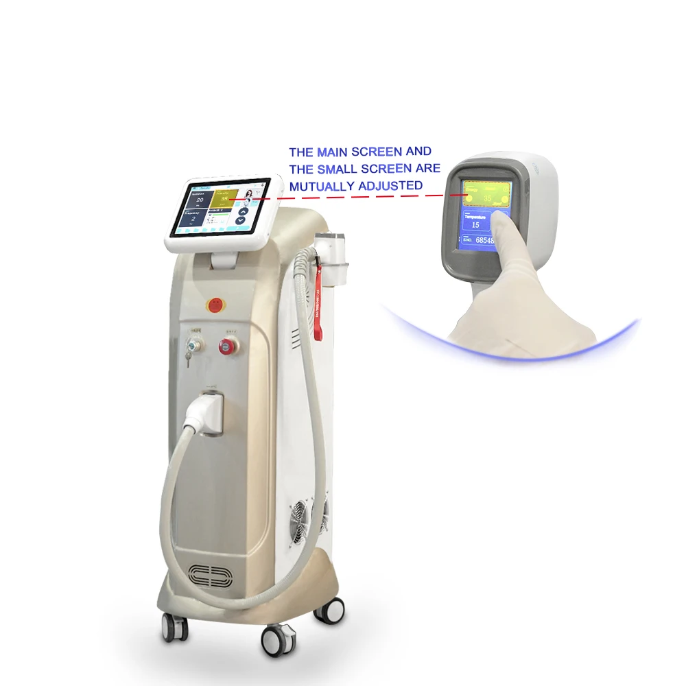 

Powerful Germany 808 diode laser hair removal machine, White in standard, free to change