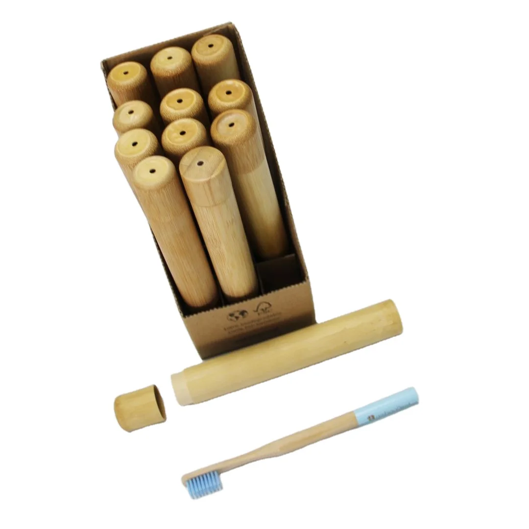 

Eco-friendly Wholesale Tooth Clean Oral Protection Bamboo toothbrush storage case travel case bamboo toothbrush case, Natual