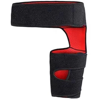 

Adjustable Upper Leg Wraps Pair Thigh Compression Sleeve Trimmer with Waist Belt