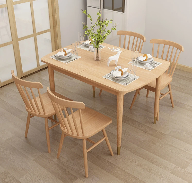 product-BoomDear Wood-natural wood color home furniture popular luxurysoild wooden dining room table-1
