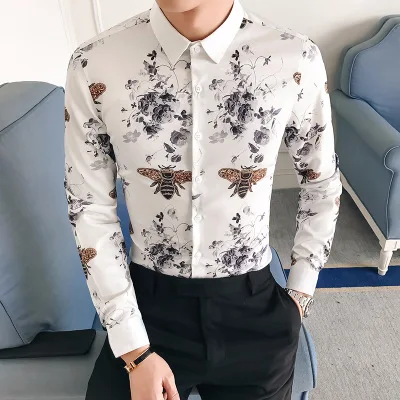 

New long sleeve casual slim shirt for men
