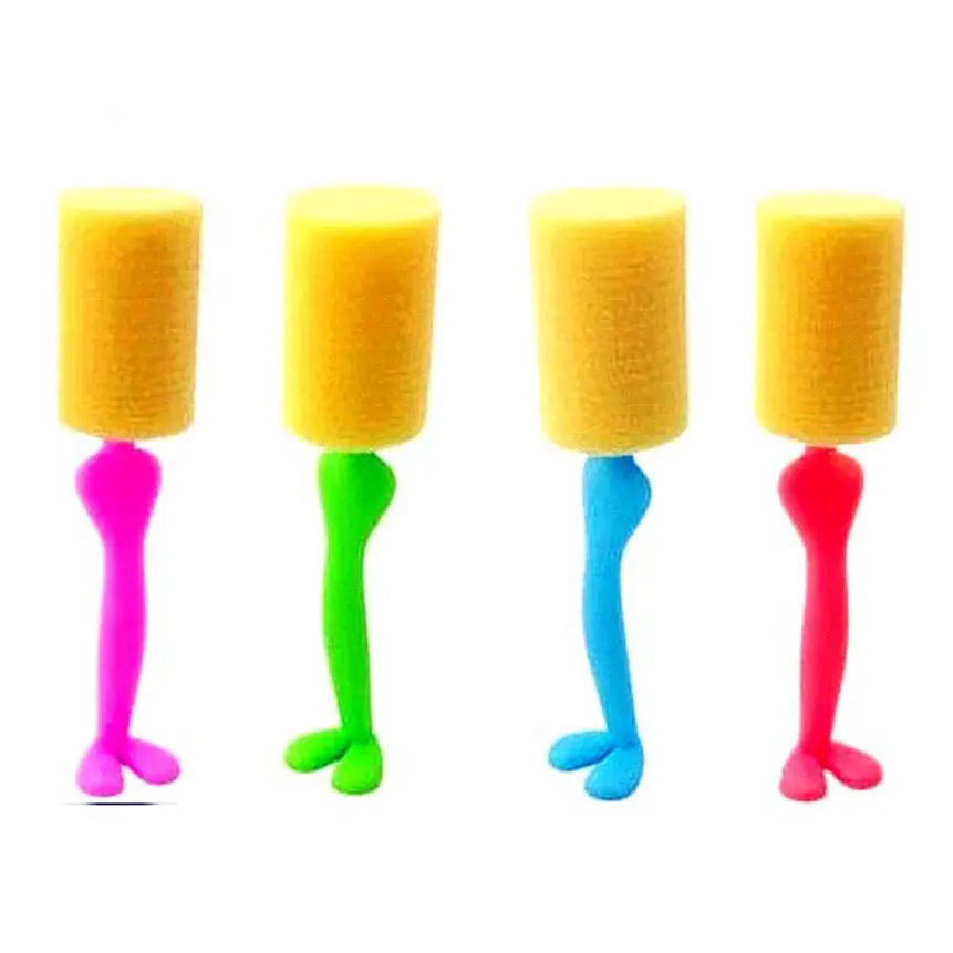 

Plastic Sponge Cup And Baby Bottle Cleaner Brush, Red, yellow, blue and pink