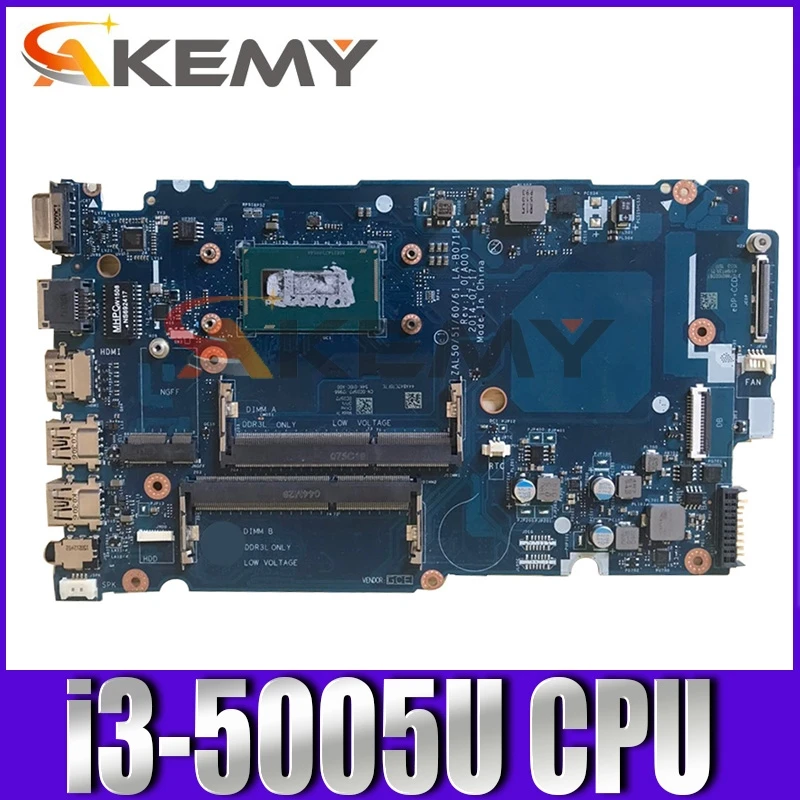 

Original laptop Motherboard For DELL Latitude L3450 i3-5005U Mainboard CN-0YCX7C 0YCX7C LA-B071P SR244 DDR3