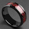 Man Finger Rings Red Green Stainless Steel Latest Wedding Ring Designs