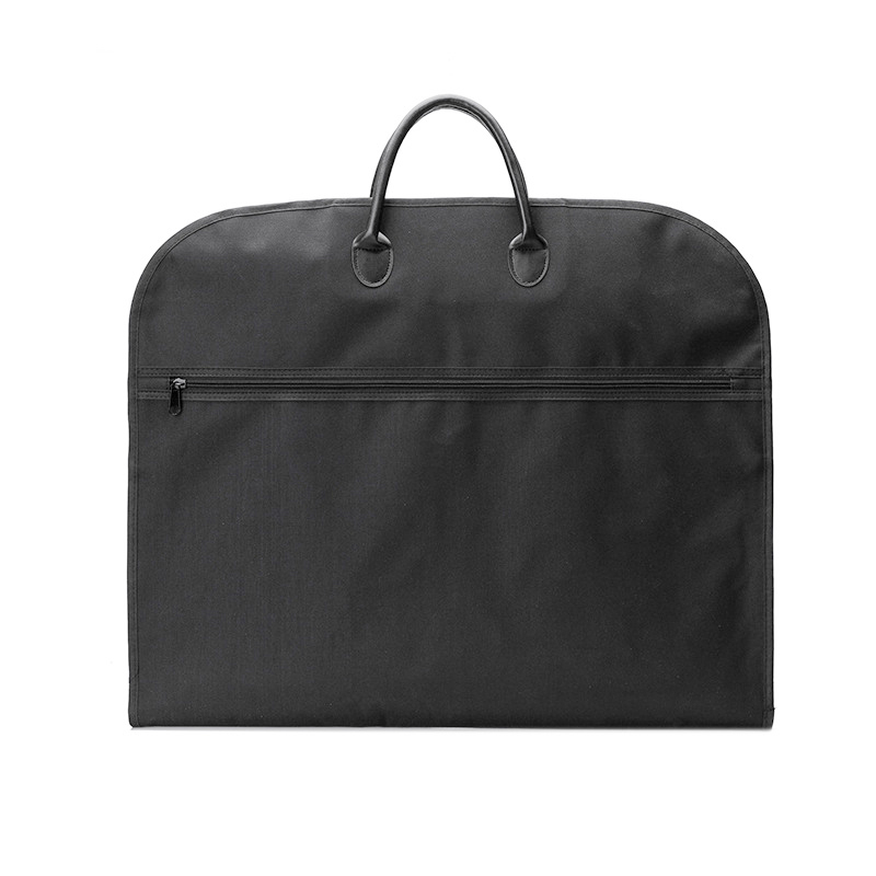 

Custom-made Luxury Suit Cover Handbags Clothes Carry Bag Suit Garment Bags For Business Trip, Black
