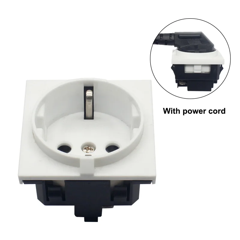 Eurocode Germany 3 Pin Ac Outlet Wall Socket Adapter Plug Connector