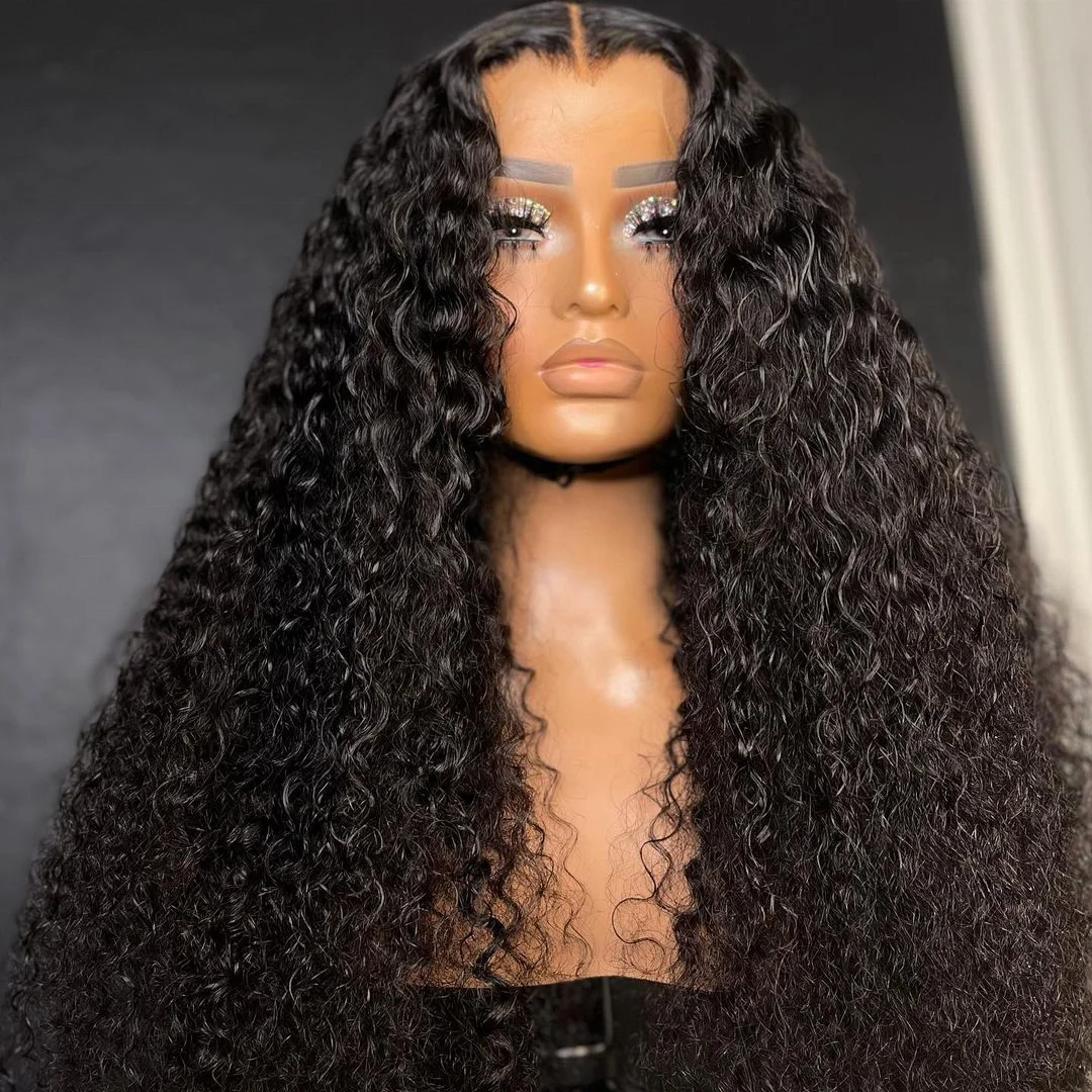 

10A Glueless Full Lace Front Wig Unprocessed Hair Kinky Curl Wigs Black Women Free Part Chinese Virgin Full Lace Human Hair Wigs