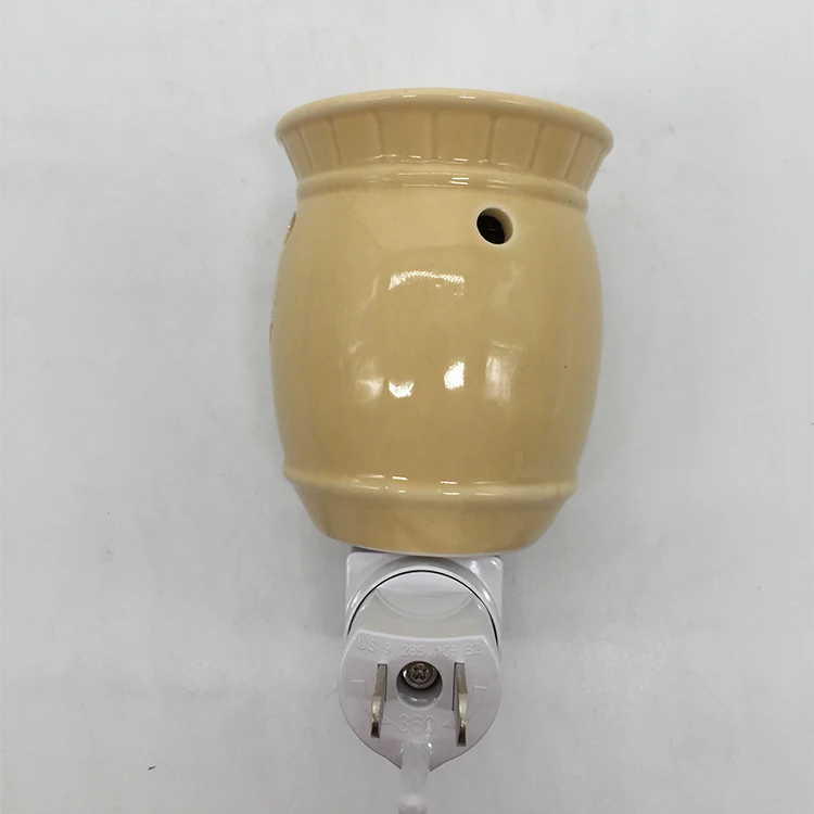 Plug-In Ceramic Incense Holder Aroma Oil Burner Lamp Wax  Pluggable Fragrance Warmer