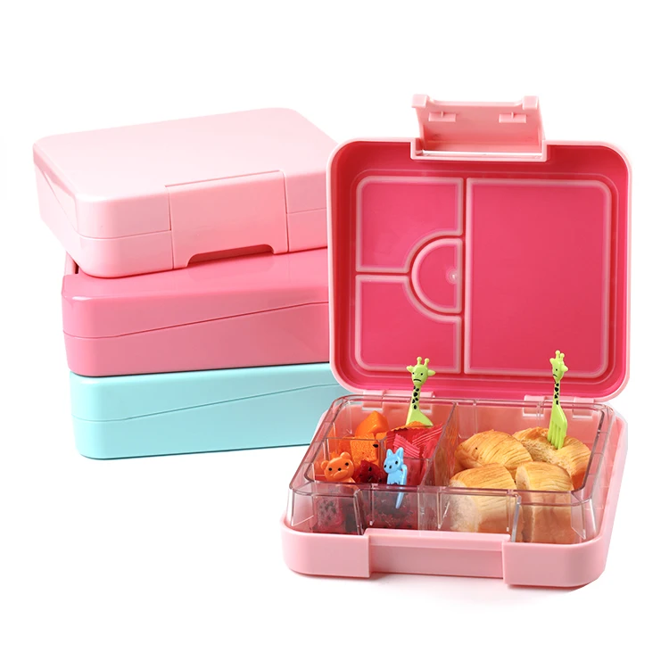 

2020 hot selling Food grade leakproof bento lunch box, Blue , pink , green or custom