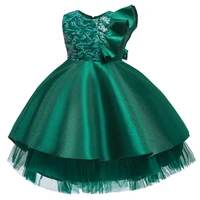 

In Stock Kids Apparel Girls Ruffle Design Child Party Wear Frock L5152