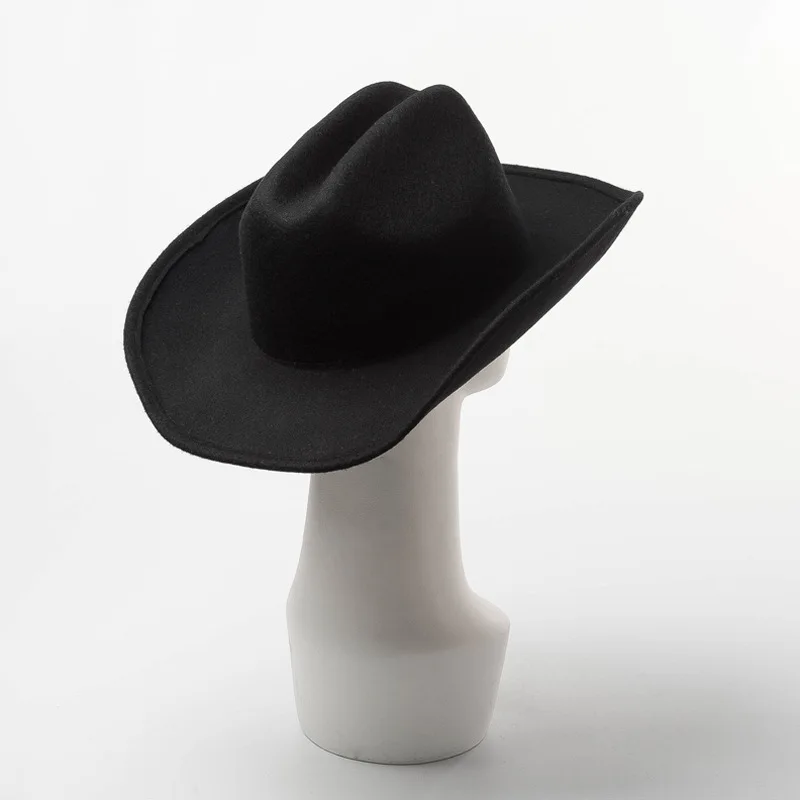 Best Selling Wool Felt Black Promotional Design Your Own Cowboy Hat