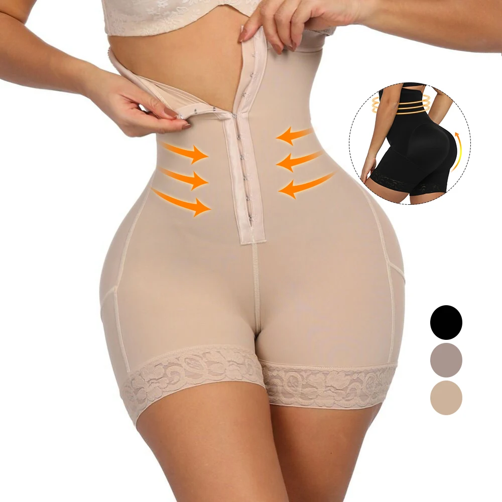 

Feelingirl Latest Design Front Hook Anti Hem High Waist Abdomen Butt Lifter Women Shapewear