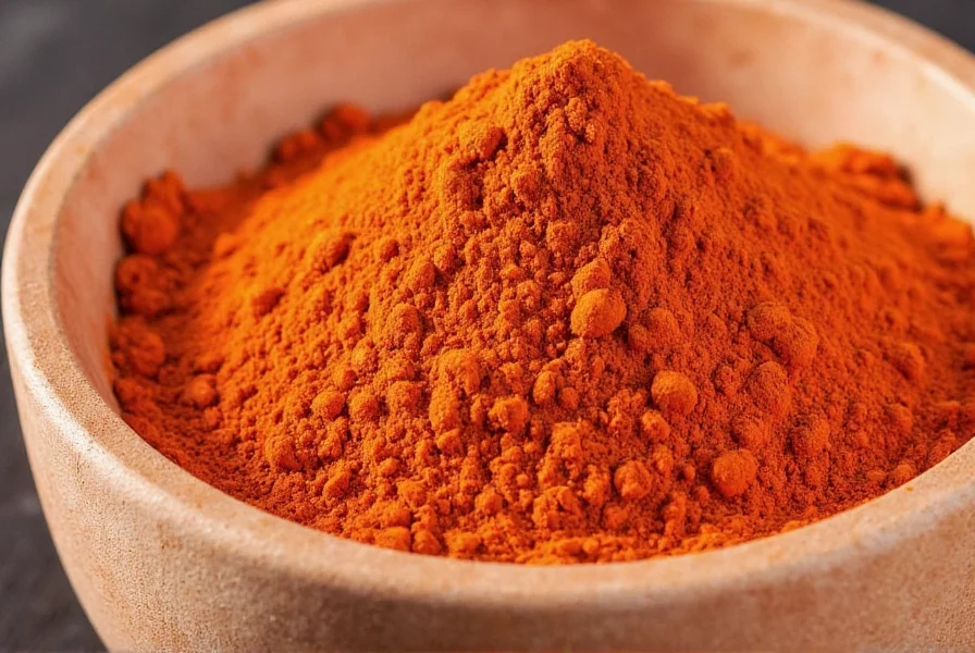 Step-by-step process of making paprika powder: fresh red peppers on cutting board, peppers arranged on dehydrator trays, grinding dried peppers in spice grinder, finished paprika powder in glass jar