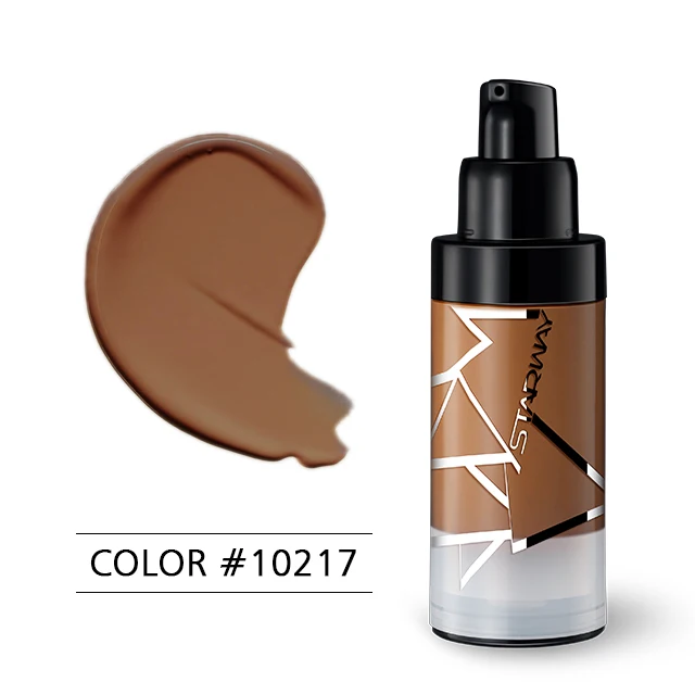 

OEM private label Black Skin full coverage Foundation wholesale waterproof matte liquid foundation, 12 colors,other color can be customed