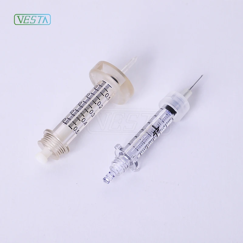 

Live-amp#USA Visible Vesta 0.5ml &0.3ml Disposable Plastic Syringe Head Ampoules Pen And Ampoule Without Needles