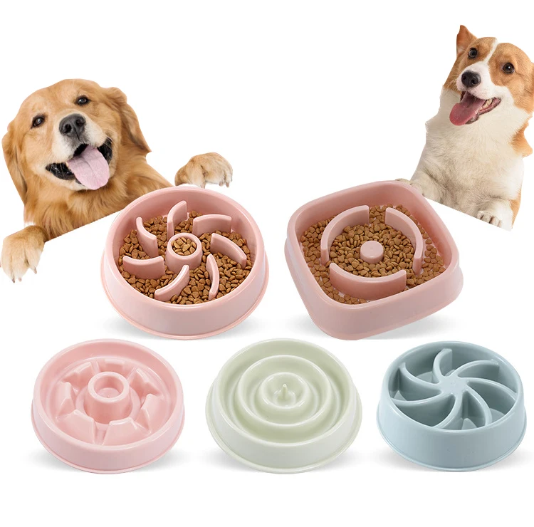 

Linu Eat Slow Dog Bowl Slow FeederPet Supplies Pet Accessories Dog Slow Feeder Bowl For Cat Pets Slow Feeder Dog Bowl, Pink, blue green