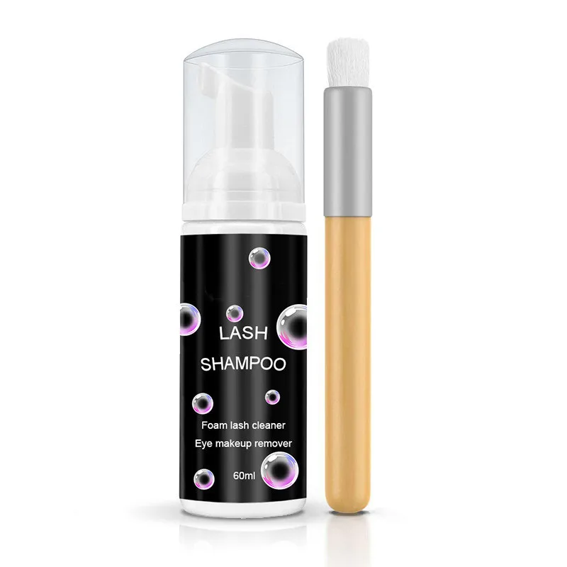 

60ml Hot Sale Washing Mousse Foam Eyelash Shampoo Cleanser With Private Label