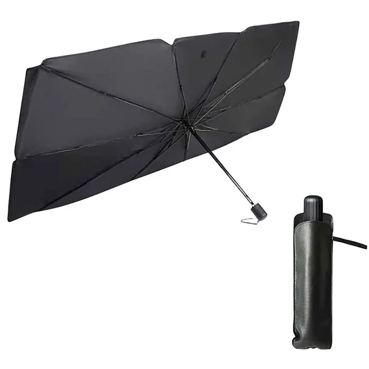 

Foldable Car Sunshade Windshield Umbrella Pongee Silver Coating Full Shading Front Window Sun Shade