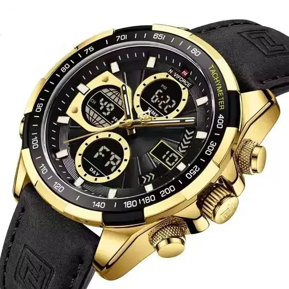 New NAVIFORCE 9197 Hot Sell Fashion Watches for Men Luxury Sports Chronograph Watch Waterproof Quartz WristWatch Man Clock
