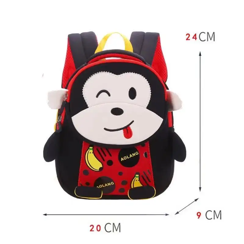 

2021 Creative Kindergarten Schoolbag Male 1-5 Years Old Cartoon Cute Play Anti-lost Bag Children Schoolbag Male, As the picture