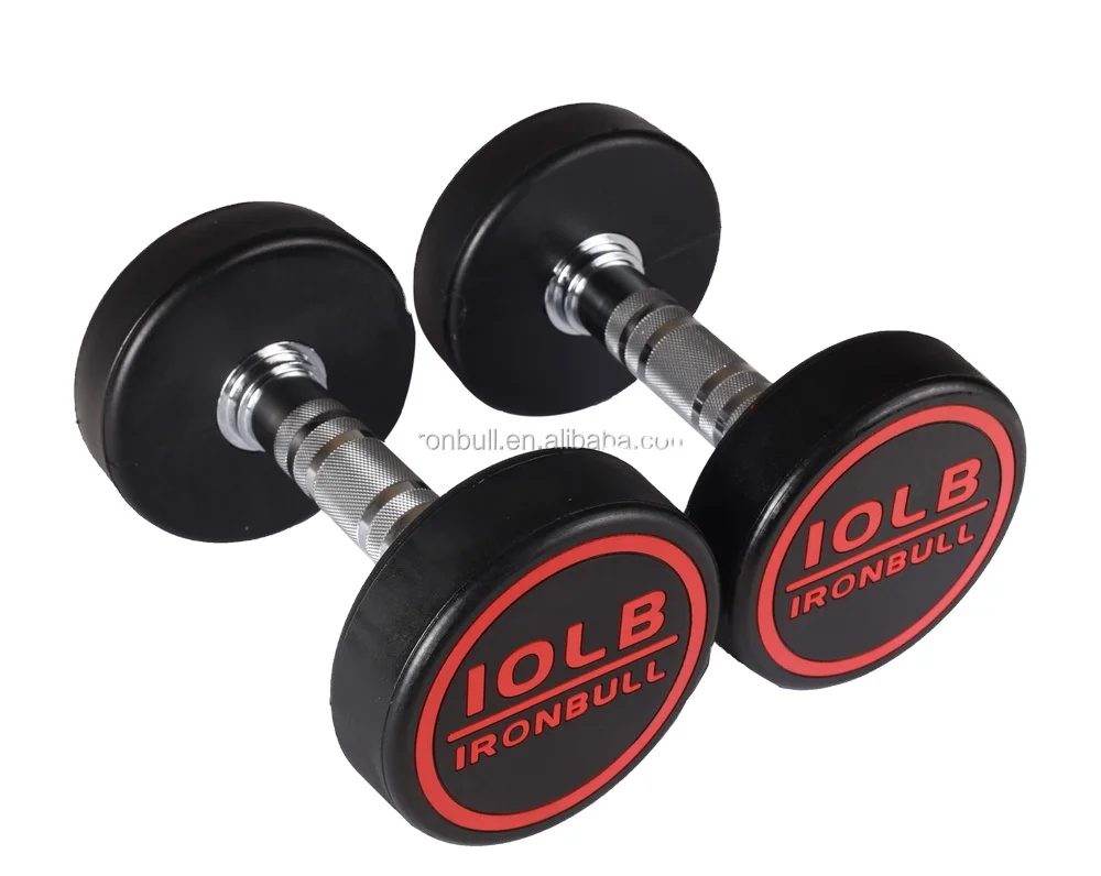 

Fitness Weights Gym Equipment Coated High-end Rubber Dumbbell For Gym Use, Black