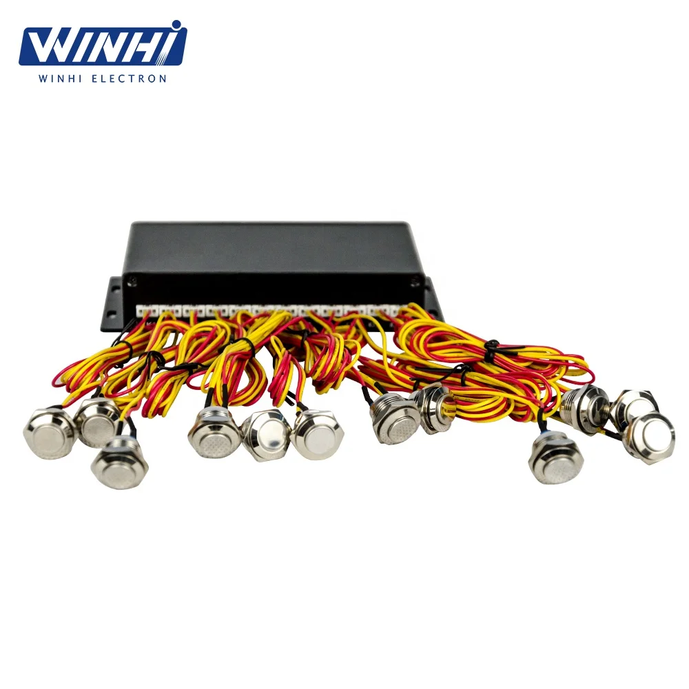 
WH RS232 WINHI digital player with RS232 for MPC1005 dedicated 12 pcs metal no led button expansion box  (60788915900)