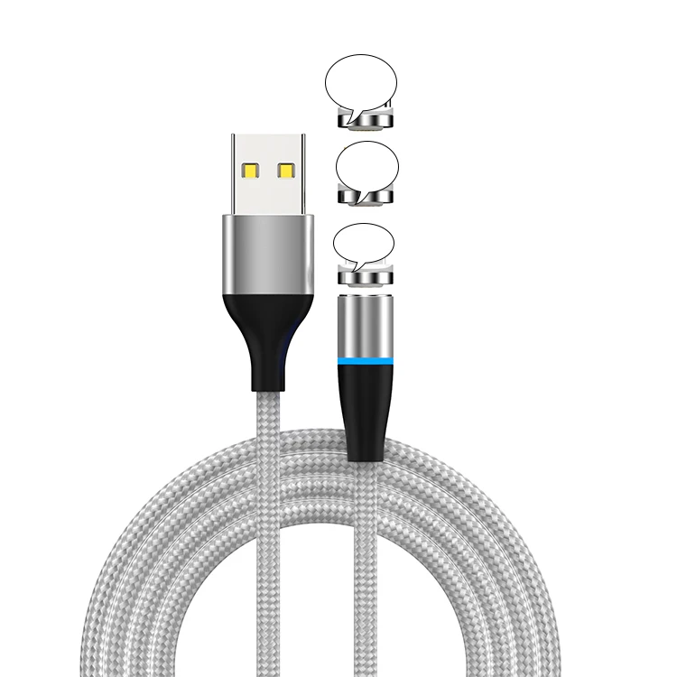 On stock type - c 3 in 1 braided charger charging magnetic usb magnet usb cable - ANKUX.COM