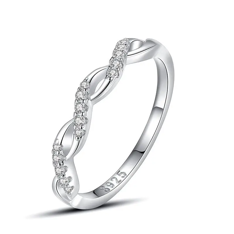 

Fashion Diamond Jewelry Sterling Silver 925 24k Solid Gold Rings Wedding Engagement