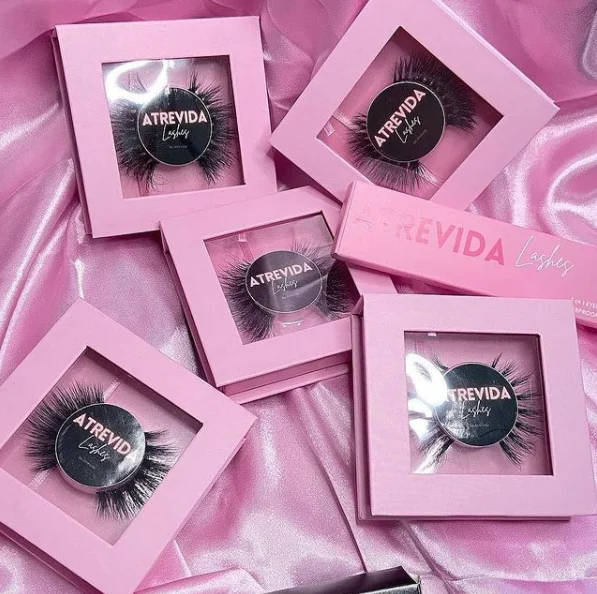 

Wholesale fluffy mink eyelashes 15mm,18mm, 20mm mink eyelashes custom eyelashes packaging, Black color