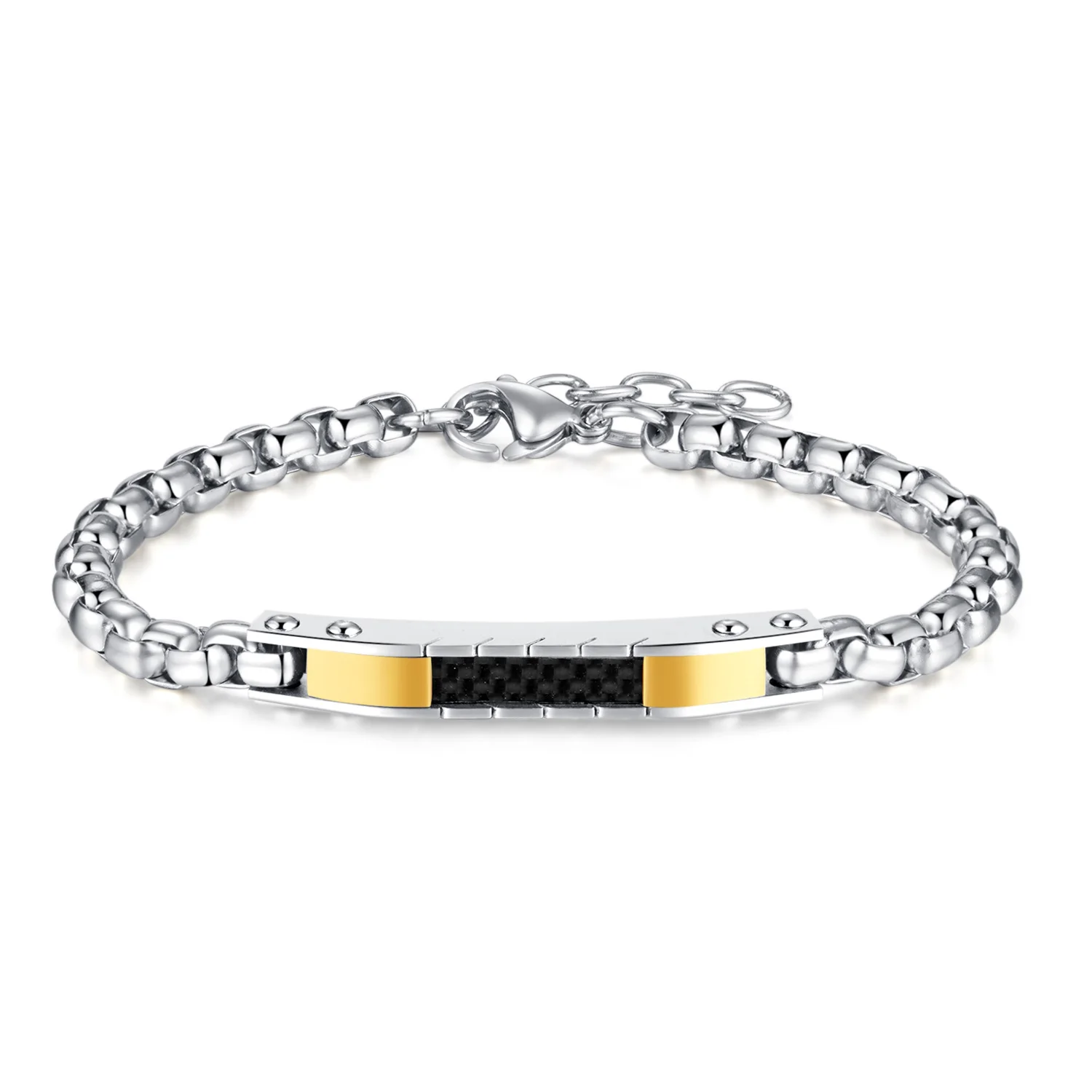

Wholesale Fashion Simple bijoux en acier inoxydable Adjustable stainless steel jewelry Charm bracelet For Men