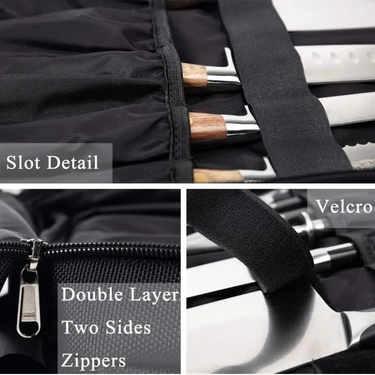 Chef Tool Bag With 11 Slots For Knives And Kitchen Utensils,Durable