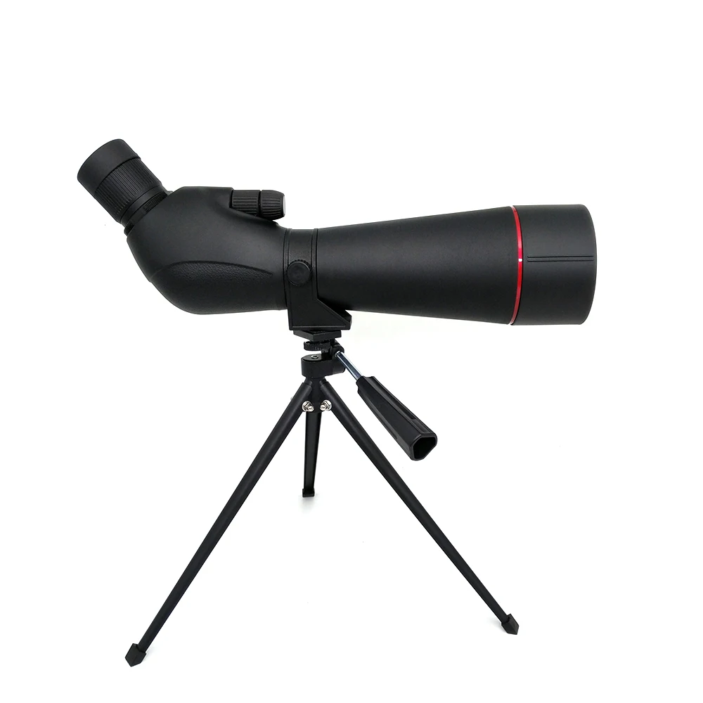 

20-60x80 Angled Spotting Scope Big Eyepiece Telescope Black for Hunting Birding