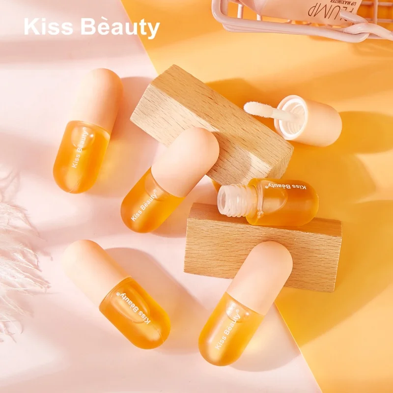 

Wholesale cosmetics makeup lip plumper hydrating moisturizing enhance lip oil, Clear glossy lip gloss
